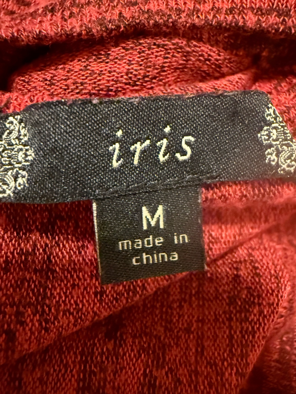 iris Red Heathered Midi Dress - Picture 3 of 3